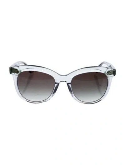Pre-owned Krewe Cat-eye Gradient Sunglasses In Blue