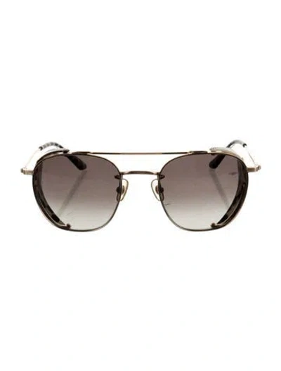 Pre-owned Krewe Cat-eye Gradient Sunglasses In Gold