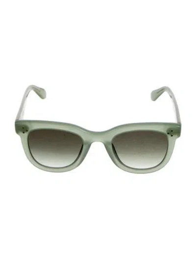 Pre-owned Krewe Cat-eye Gradient Sunglasses In Green