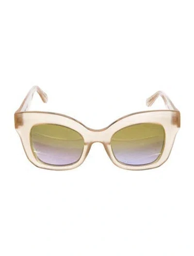 Pre-owned Krewe Cat-eye Gradient Sunglasses In Multi