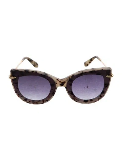 Pre-owned Krewe Cat-eye Gradient Sunglasses In Neutral