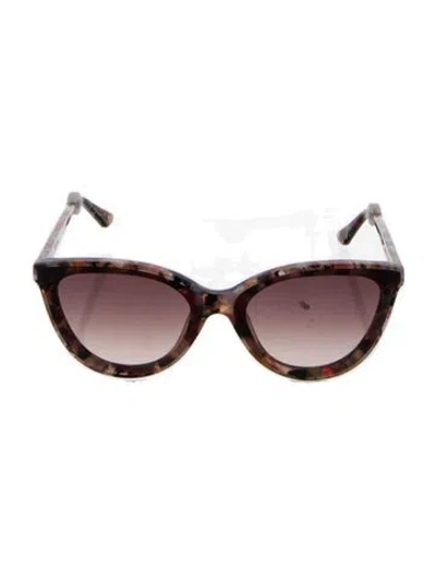 Pre-owned Krewe Cat-eye Gradient Sunglasses In Neutral