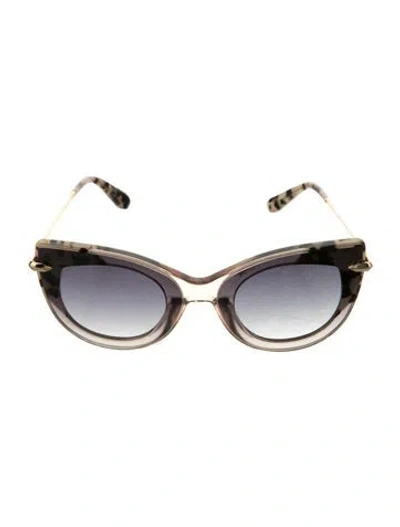 Pre-owned Krewe Cat-eye Gradient Sunglasses In Neutrals