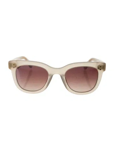 Pre-owned Krewe Cat-eye Gradient Sunglasses In Neutrals
