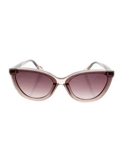 Pre-owned Krewe Cat-eye Gradient Sunglasses In Neutrals