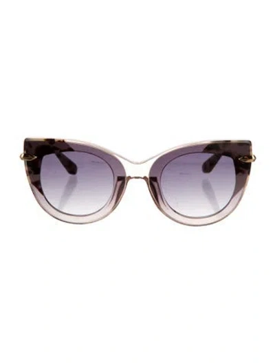 Pre-owned Krewe Cat-eye Gradient Sunglasses In Pink