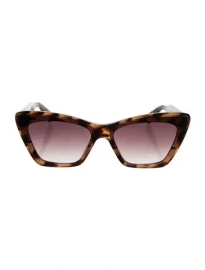 Pre-owned Krewe Cat-eye Gradient Sunglasses In Pink