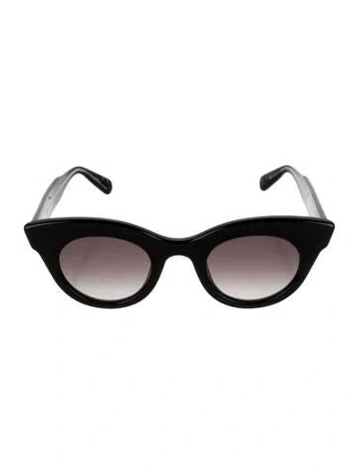 Pre-owned Krewe Cat-eye Tinted Sunglasses In Black
