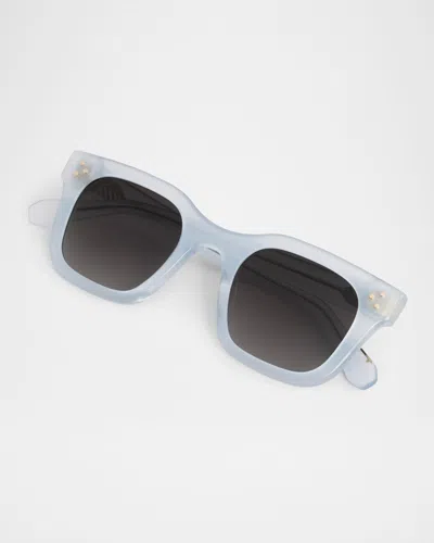 Krewe Celeste Acetate Square Sunglasses In Blue