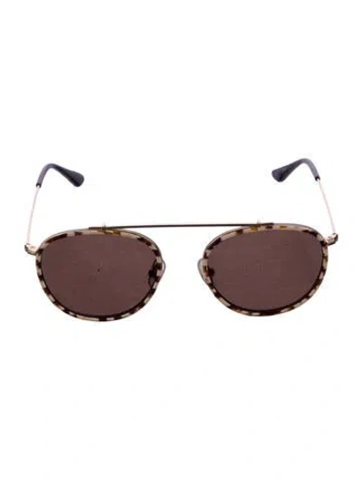 Pre-owned Krewe Chartres Round Sunglasses In Multi