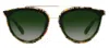 KREWE KREWE CLIO NYLON POPPY 12K AVIATOR SUNGLASSES