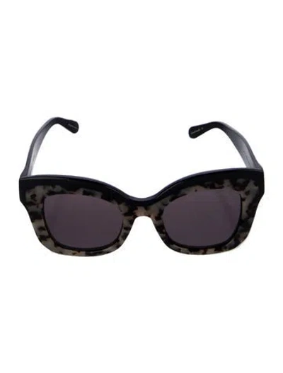 Pre-owned Krewe Dauphine Oversize Sunglasses In Black