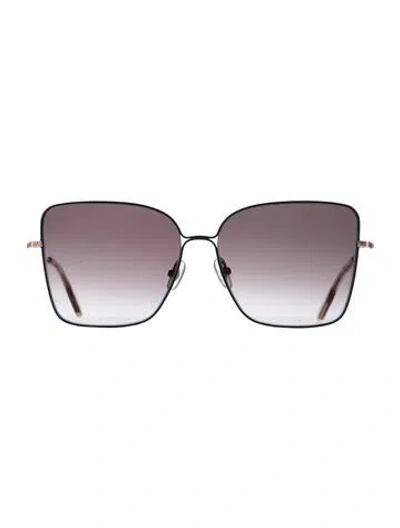 Pre-owned Krewe Dolly Oversize Sunglasses In Black