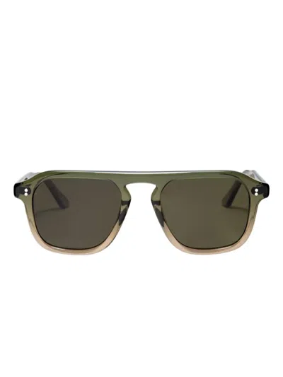 Krewe Du Optic Half-rim Square Sunglasses