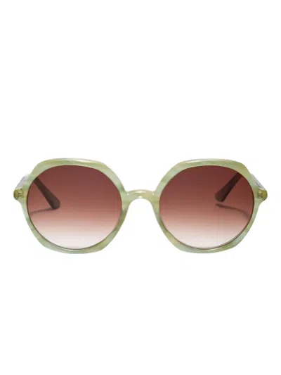 Krewe Du Optic Sophia Octagonal-frame Sunglasses