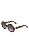 Krewe Eliza Round Sunglasses, 49mm In Brown