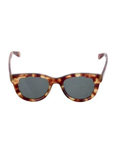 Pre-owned Krewe Heart Tinted Sunglasses In Neutrals