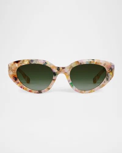 Krewe Irene Acetate Cat-eye Sunglasses