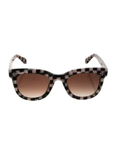 Pre-owned Krewe Jena Square Sunglasses In Pink