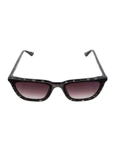 Pre-owned Krewe Lafitte Square Sunglasses In Green