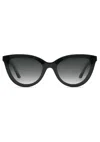 Krewe Monroe Nylon Black Cat Eye Sunglasses In Multi