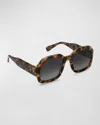 KREWE NAOMI ACETATE ROUND SUNGLASSES