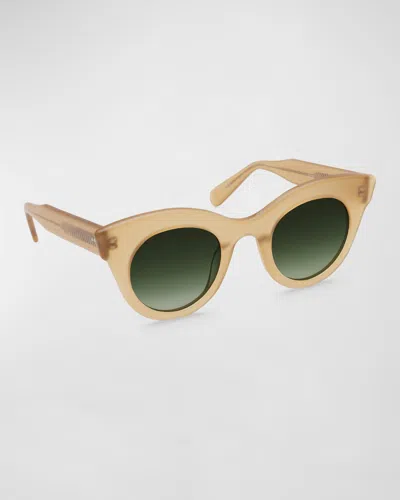 Krewe Olivia Acetate Cat-eye Sunglasses In Neutral