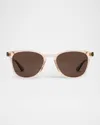 Krewe Olivier Acetate Round Sunglasses