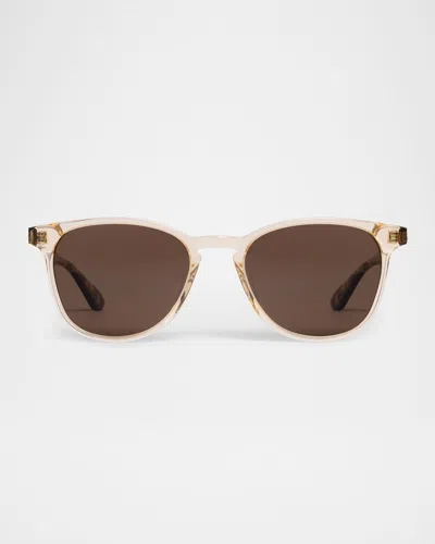 Krewe Olivier Acetate Round Sunglasses