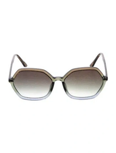 Pre-owned Krewe Oversize Gradient Sunglasses