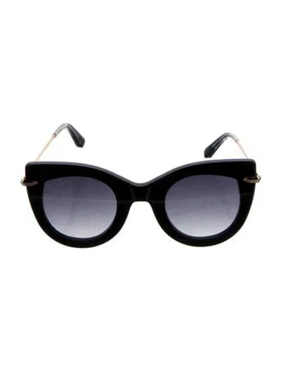 Pre-owned Krewe Oversize Gradient Sunglasses In Black