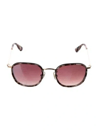 Pre-owned Krewe Oversize Gradient Sunglasses In Brown