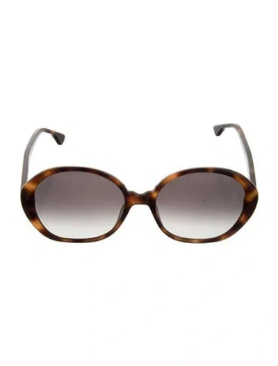 Pre-owned Krewe Oversize Gradient Sunglasses In Brown