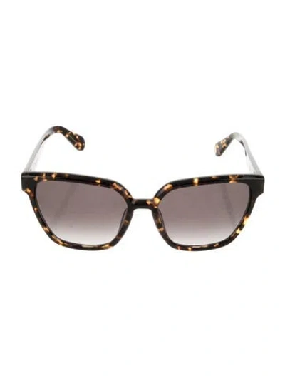 Pre-owned Krewe Oversize Gradient Sunglasses In Brown