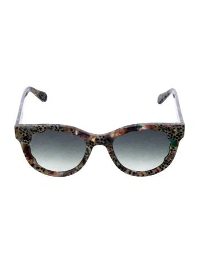 Pre-owned Krewe Oversize Gradient Sunglasses In Neutral