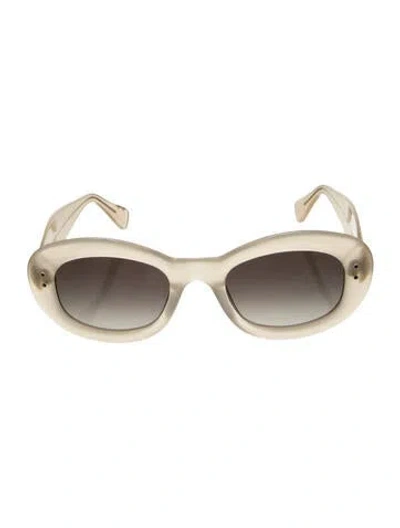 Pre-owned Krewe Oversize Gradient Sunglasses In Neutrals