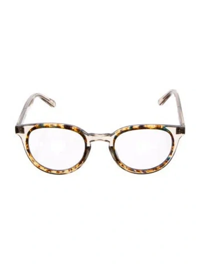 Pre-owned Krewe Perrier Round Eyeglasses