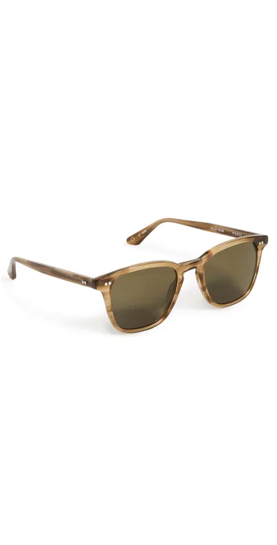 Krewe Pierce Sandstone Polarized Sunglasses Umber