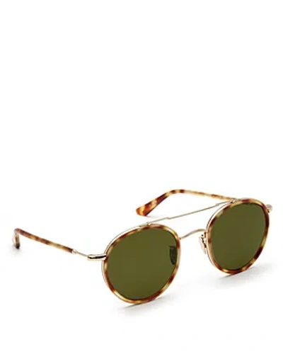 Krewe Porter Round Sunglasses, 50mm In Brown