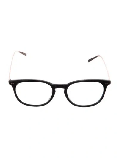 Pre-owned Krewe Round Eyeglasses In Black