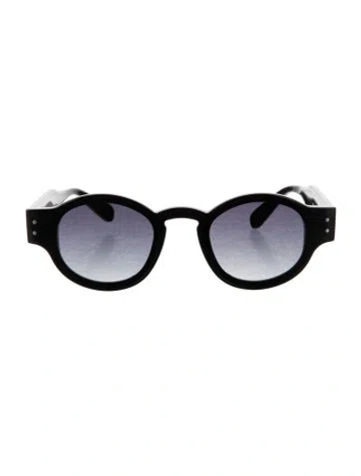 Pre-owned Krewe Round Gradient Sunglasses In Black