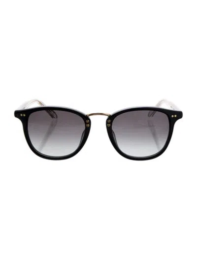 Pre-owned Krewe Round Gradient Sunglasses In Black
