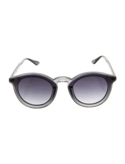 Pre-owned Krewe Round Gradient Sunglasses In Multi