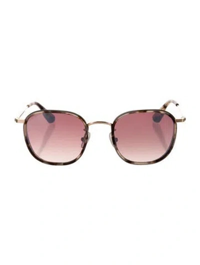 Pre-owned Krewe Round Gradient Sunglasses In Neutral