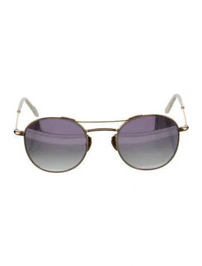 Pre-owned Krewe Round Mirrored Sunglasses In Multi