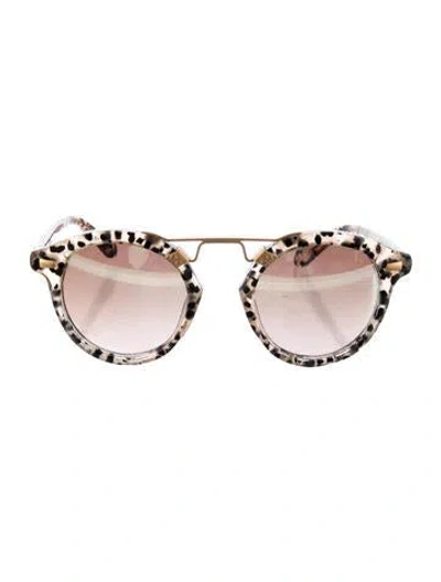 Pre-owned Krewe Round Tinted Sunglasses