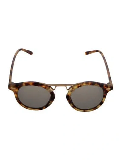 Pre-owned Krewe Round Tinted Sunglasses In Multi