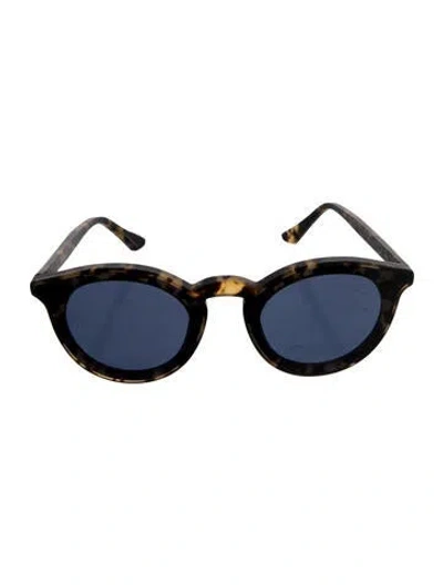 Pre-owned Krewe Round Tinted Sunglasses In Multicolor