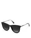 Krewe Simone Acetate & Metal Square Sunglasses In Black/gray Gradient