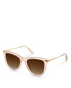 KREWE SIMONE OVERSIZED SQUARE SUNGLASSES, 53MM